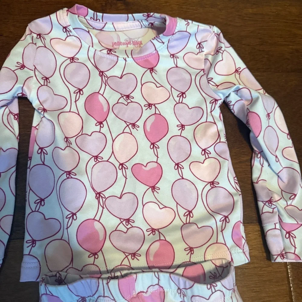 Kids Pajamas Set - Pink, White, Black